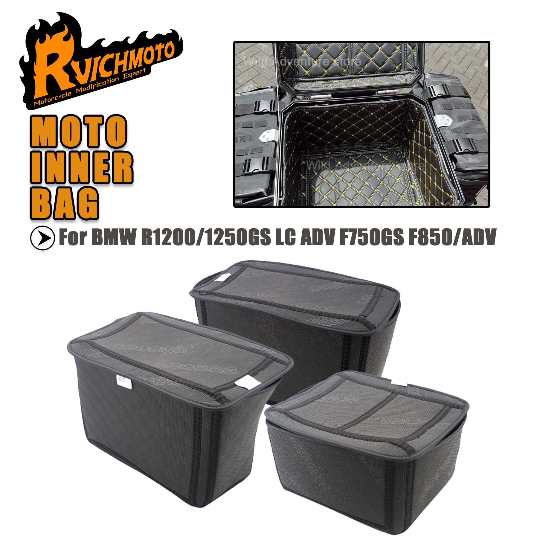 Motorcycle Gear Backpack - ﻿ Alforjes para motocicleta, forro superior,